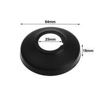 Nerūdijančio plieno maišytuvo dekoratyvinis dangtelis Juodas sieninis flanšo dangtelis Naujas apdailos dangtelis 64x25x18mm