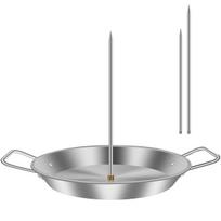 Vertical Meat Skewer Grill with Removable Spikes Stainless Steel Vertical Skewer Grilling Rack for Oven Kebabs BBQ Dishes