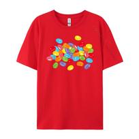 Cute Jelly Beans Candy Lover Tee Easter Foodie Shirt Luxury T Shirt Men High Quality Tops Figures S red