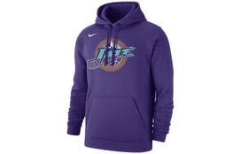 Nike NBA Classic Logo Utah Jazz, Hooded Comfortable Casual Versatile Thermal Fleece Lined Long Sleeved Sweatshirt Men's CI4540-504 S