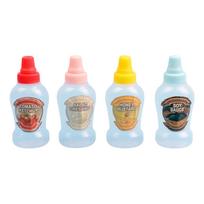 Mini Squeeze Bottles for Kitchen Use Set of 4 Food Grade Sauce Dispensers 40ml Capacity Each Suitable for Condiments Dressings and Honey Mustard one size