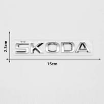 3D Car Stickers Lettering Rear Trunk Emblem Badge Decals For Skoda Yeti VRIS Octavia a5 Karoq Kamiq Fabia Kodiaq Rapid Superb