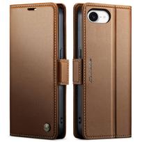 For iPhone 17e 16e Wallet Case PU Leather Flip Cover RFID Blocking Card Holder Magnetic Clasp Kickstand Shockproof Phone Case For iPhone 17e ruda