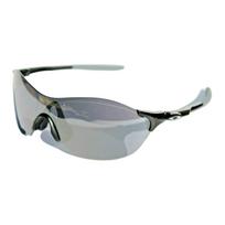 Oakley Netaisyklingos formos akiniai nuo saulės su šoniniu logotipu Vyriški akiniai nuo saulės Juodi OO9410-0138 F,Black