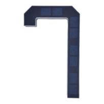 Saulės energija maitinamas namo numerio ženklas, LED apšviestas namo numeris lauko sąlygoms, automatinis įjungimas/išjungimas, atsparus vandeniui sodo durų dekoravimas 6