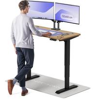 Kompiuterio stalas reguliuojamo aukščio Desktronic HomePro, 120 cm x 80 cm, 63 - 128 cm, ąžuolo sp./juoda sp.