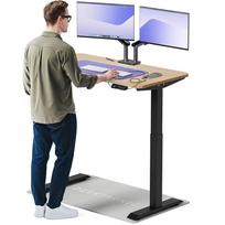 Kompiuterio stalas reguliuojamo aukščio Desktronic HomeOne, 120 cm x 60 cm, 72 - 122 cm, juoda sp./bamboo sp.