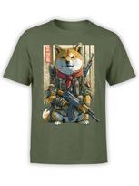 Battle Pup Shiba Inu Tshirt Unisex S