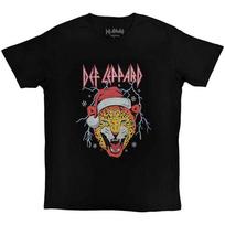 Def Leppard Unisex Tshirt Holiday Leppard (Xlarge) S