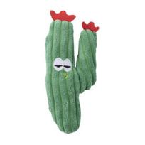 Cactus Catnip Toy Cat Toy, Stuffed Chew Soft Teething Plush Kitten Kicker for Indoor Cats Biting Kicking Interactive tamsiai žalia spalva