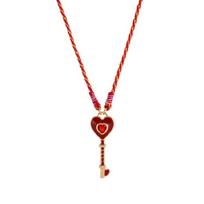 Modern Leaf Heart Charm Necklace In Dopamine Colors Handcrafted Copper Pendant Lightweight Design For Daily Sophistication