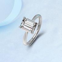 Silve Gorgeous Shiny Stone Zircom Ring For Women Engagement Wedding High Quality Fine Jewelry resizable