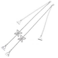Metal Women Bras Straps Rhinestone Butterfly Aniti-slip Underwear Strap Lingerie Accessories Adjustable Shoulder Straps One Size sidabras