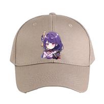 Chibi Raiden Shogun Genshin Impact Cap Summer Woman Man Adult Casual Fashion Casual Adjustable Fishing Hat Sun Hat Adjustable