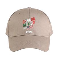 canada mexico and usa  Baseball Cap Woman Man Adjustable Trucker Cap Adult with Curved Brim Casual Hat football fan Adjustable