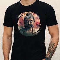 T-Shirt Herren Buddha Motiv Baumwolle Größe S bis 5XL M
