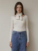 Kinder Baby [Set] Ivory Muffler Sleeve Top Ivory/Free