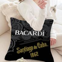 B-Bacardi Rum Vampire Bat Lucky Dragon pillow cover sofa cushion cover home room decoration children gift 30x30cm