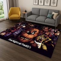 3D F-FNAF žaidimo animacinis kilimas kilimėlis miegamajam svetainei sofai prie durų namų dekoravimui, vaikų žaidimų zonos kilimėlis neslystantis Kalėdų dovana 40x60cm