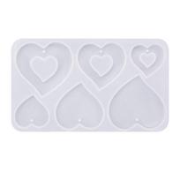 DIY Crystal Drop Earrings Mold Round Heart Pendant Oval Star Drop Earrings Mold