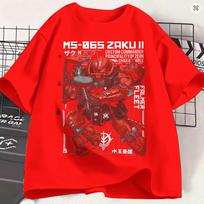 Gundam TShirt For Unisex Unique Cotton Tee Shirt Round Collar Short Sleeve T Shirts Big Size Clothing S