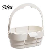 Space Saving Dish Drying Rack Foldable Sink Drain Basket, Quick Drainage Stretchable Kitchen Colander, Durable Plastic Strainer Hanging Food Strainer,