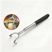 Mushroom Foraging Picker Ergonomic Adjustable Length Stainless Steel Tool 2 Tooth
