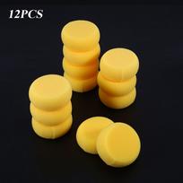 12PCS Cleaning Crafts Yellow Round Synthetic Watercolor Painting Sponge Artist Brush