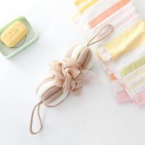 1PC new large pumpkin bath ball, stretchable bath ball, rubbing back artifact, long strip for bathing, super soft bath flower smėlis