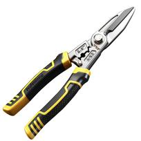Multi-Functional Electrician Scissors, Crimping Wire Cutting Tool with Wrench Aviation Snips for Metal Sheet and Cable Cutting