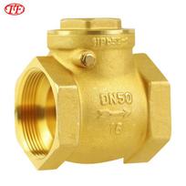 DN50 2 colio H14W-16T Sūpuoklinis atbulinis vožtuvas Žalvarinis diskas Vandens vamzdynas Atgalinio srauto prevencija (Brass,Medium Pressure&2 in(5.08cm)) žalvaris