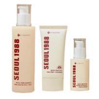 SEOUL 1988 3-Piece Set: Serum 30 mL + Essence 100 mL + Sun Cream 50 mL 30ml+100ml+50ml