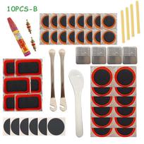 Rubber Puncture Patches Bicycle Tire Tyre Tube Repair Cycle Patch Kit No Glue Bicycle Inner Tube Puncture Repair Tools 7PCS