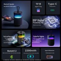 SAST A7 Portable KTV Bluetooth Speaker System with Microphone (CN version)