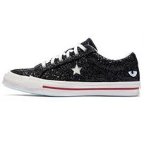CHIARA FERRAGNI x Converse One Star Slip Resistant Abrasion Resistant Low top Skateboard Shoes Unisex Black 562024c 39.5 juoda