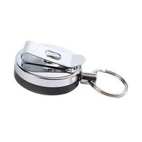 Retractable Key Reel Multi Tool with Belt Clip and Card Holder for Keys Tools juoda