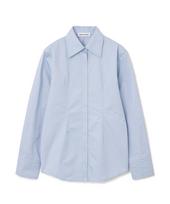 Milo Woman Minimal Fitted Shirt [Pigeon Blue] M