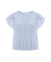 Page Flynn Tulip Stripe Blouse_P6Bbl001C Sky Blue/Free