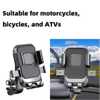 Motorcycle Bicycle Phone Holder 360° Rotation Navigation Mount Bracket For Iphone Xiaomi Samsung Handlebar