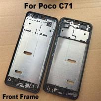 For Xiaomi Poco C71 Middle Frame Front Bezel Cover Chassis Housing Back Plate LCD Holder Replacement Front Frame