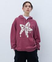 Uncover Melting Star Logo Pigment Hoodie Purple Free