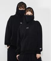 Aox Yes Mask Hoodie (Oversize Fit) Black Black/L