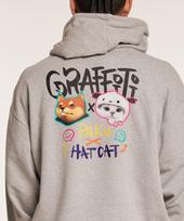 Cream Soda Lab [Double Jd] Paku X Hatcat Hoodie Gray L