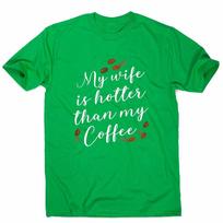 Wife Coffee Funny T-Shirt S green