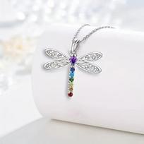 Versatile European & American Dragonfly Earrings and Necklace Set