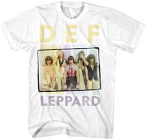 DEF LEPPARD - Square Band Logo - t shirt S,M,L,XL,2XL New Official Merchandise XL