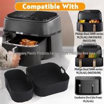 Ninja Air Fryer Accessories: Grill & Steaming Racks, Silicone Liner, Baking Pan & Dish Set