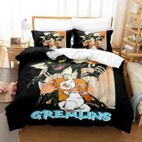 3D Print Fashion Gremlins Bedding Set 3D Printed Suitable For Bedroom Duvet Cover Set With Pillowcases Kids Home Textile EU Single(135*200cm)3pcs
