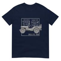 Willys Mb Vintage Offroad Classic Ww2 Tshirt S