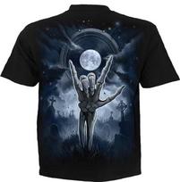 Spiral Grim Rocker (Unisex Black Short Sleeve TShirts) Ex Large S